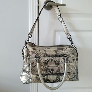 COACH Kristin Snakeskin Pattern Handbag